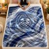 Manta de Flanela Leeds United Futebol Quente Macia Manta de Lançar para Uso Interno Sofá Cama Sala de Estar