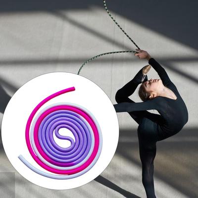 Rhythmic Gymnastics Rope Fitness Arts Props Competition Purple Red White
