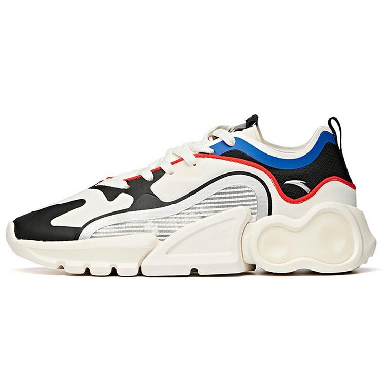 

ANTA Casual Shoes Men s Low top Ivory White/Black/Dark Blue 112038808-2 41