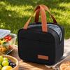 Square Insulated Lunch Bag with Handle Large Capacity Thermal Lunch Box Tote for Work School Outdoor Use Durable Material