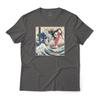 Gundam Wing In the Great Wave Off Kanagawa Anime Graphic Art Cotton Tee Unisex