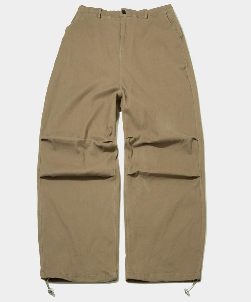 SOMEPLACE MAN Super Wide String Pintuck Detail Back-Banding Comfort Pants [Beige]