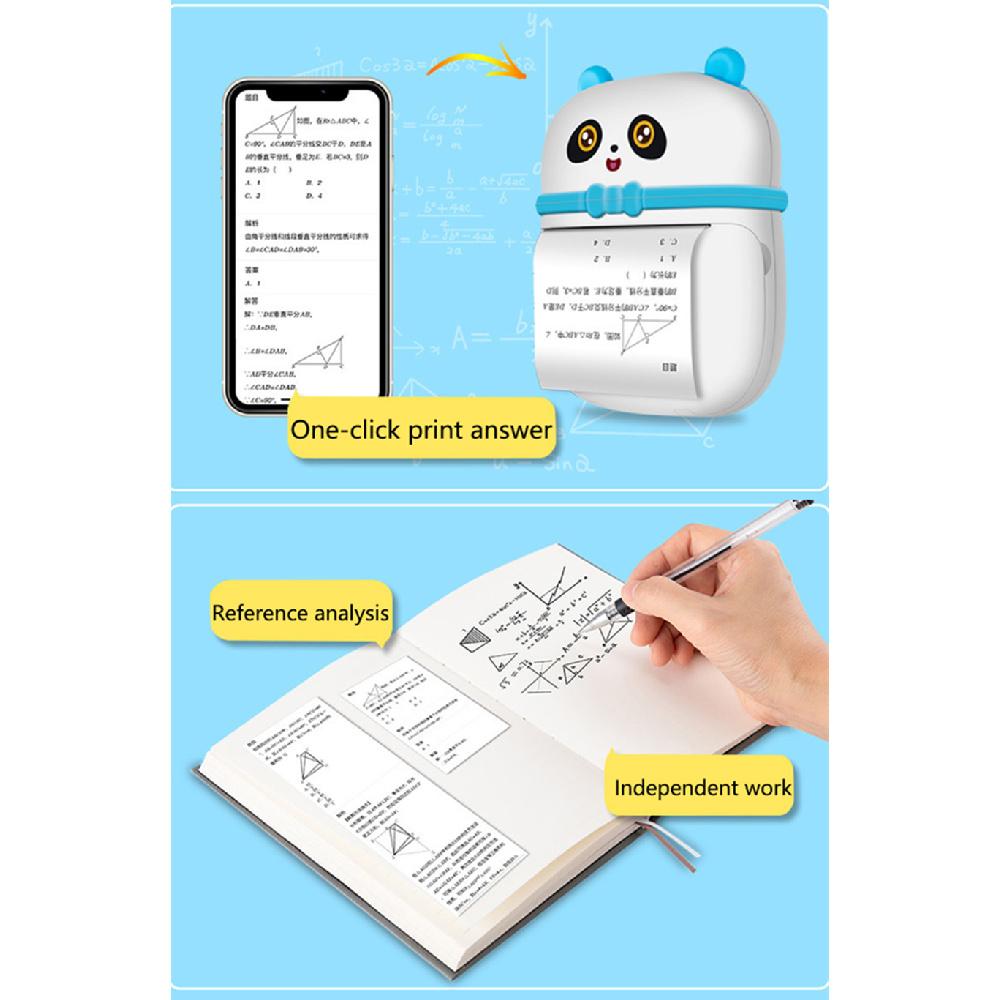 Mini Pocket Wireless Bluetooth Usb Thermal Printer For Labels And Stickers With Paper Roll