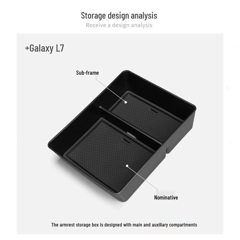 Galaxy L7 Center Console Armrest Storage Organizer for Cars (23-25 Models)