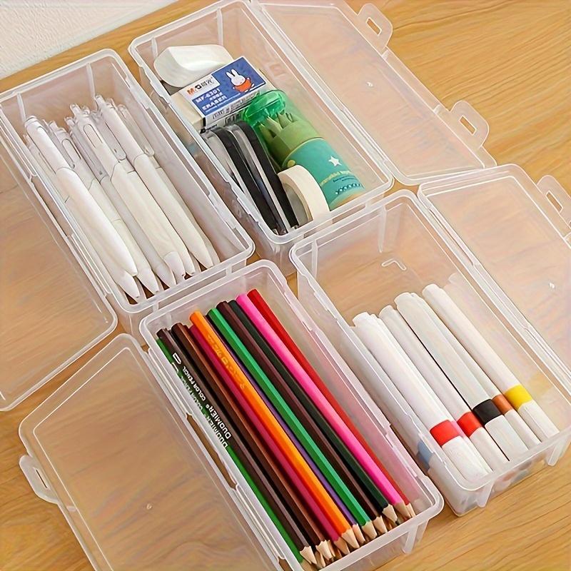 1/2 PCS Pencil Case Box PP Pencil Box Multi-function Stationery Organizer School Supplies for Office Pen Box Kits Sacs Pen Box