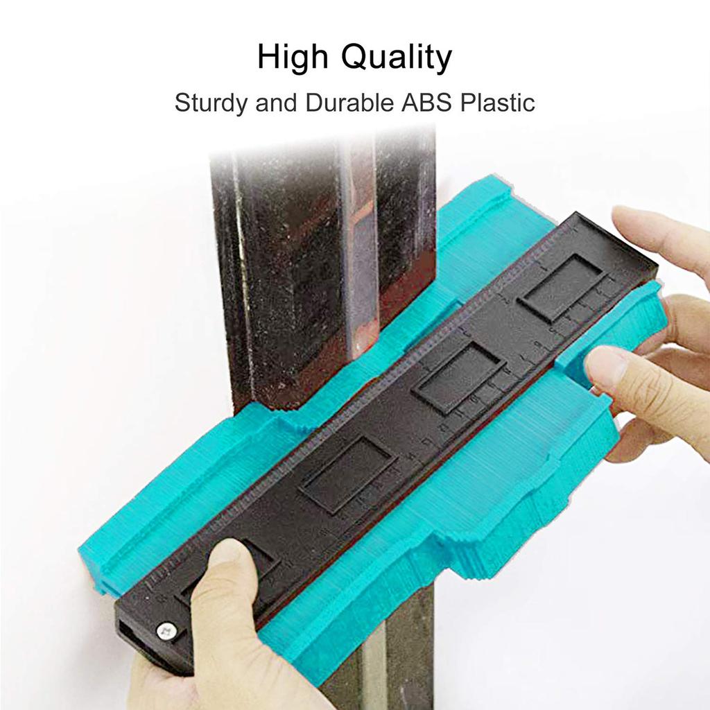 Contour Gauge Profile Tool for Measuring - Irregular Shape Duplicator Outline Tool for Carpenter, Scribing, Corner Angle Edge Me