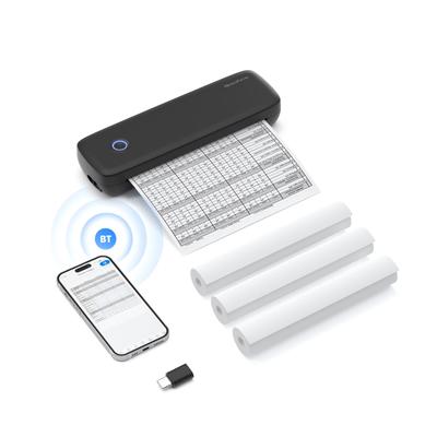 Impressora Portátil A4 de Transferência Térmica Conexão Sem Fio e USB com Computador Móvel 56mm 77mm 107mm 210mm 216mm(2pol 3pol