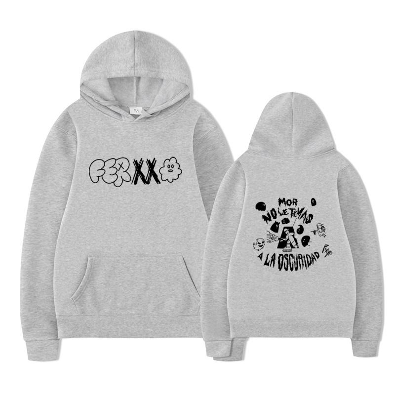 2025 New Feid Ferxxo Hip Hop Men's Pattern Printed Hoodie Retro Music Album Hoodie Ferxxo Hoodie Street Wear