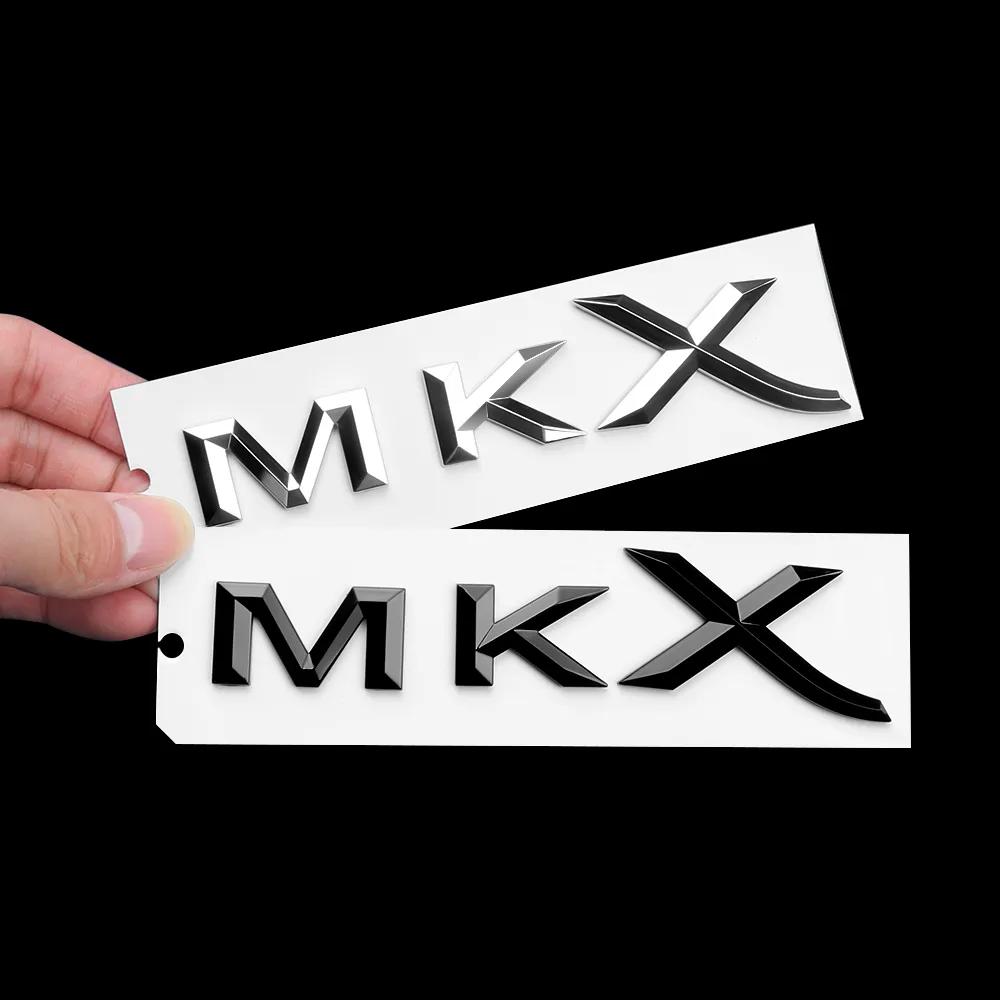 1PCS ABS Black Silver Badge Decoration for L/incoln MKC MKX MKZ AWD 2.0T 2.0H 2.3T 2.7T 3.0T Letters Badge Trunk Sticker Accessory Part