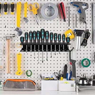 Schraubendreher-Wandaufbewahrung, an der Wand aufhängbares Schraubendreher-Rack, Schraubendreher-Organizer aus Metall, an der Wand montierte Werkzeug-Organizer für