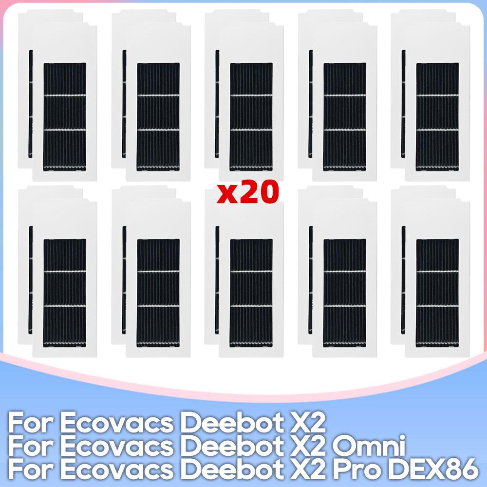 Passend für Ecovacs DEBOT X2 Omni /  X2 Pro / X2 Pro Omni / X2 Combo DEX86 Teile Hauptbürste Seitenbürste Filter Mopptuch Staubbeutel