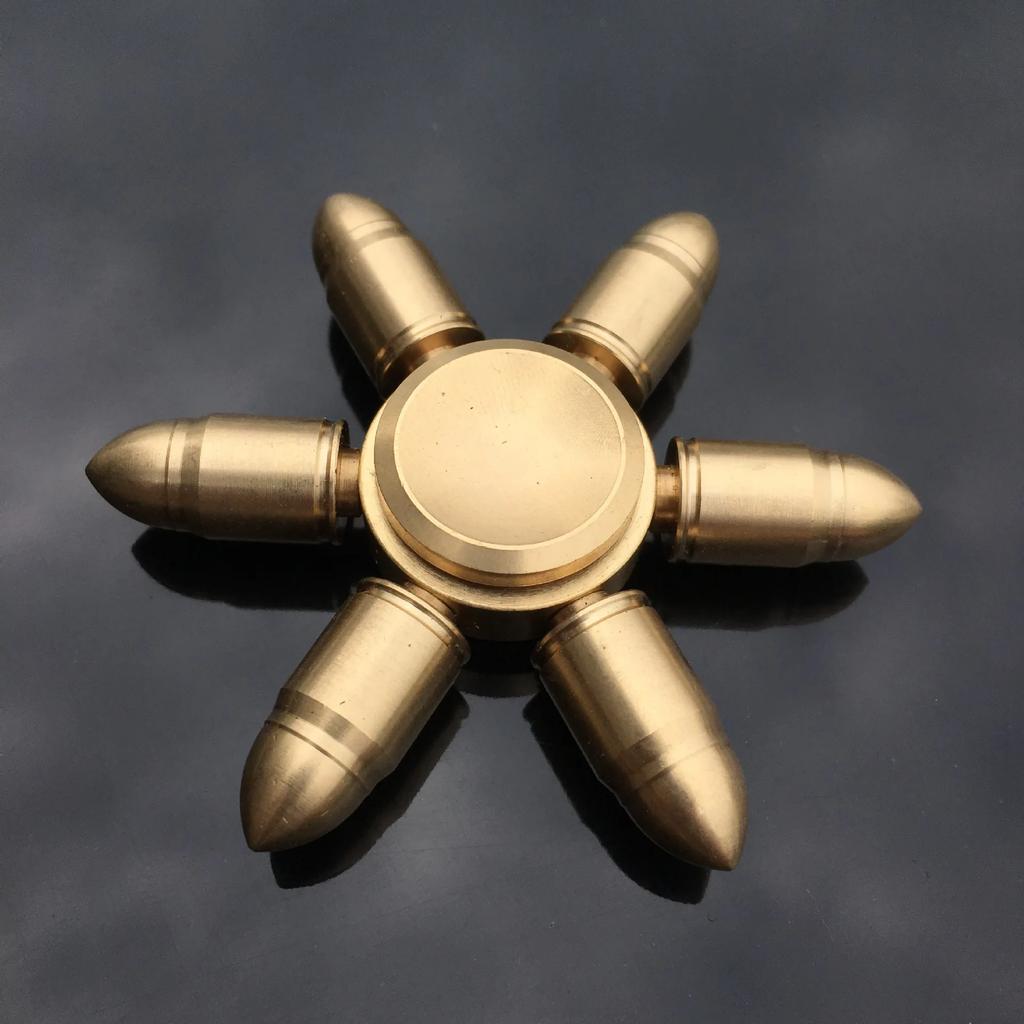 Fidget Spinner aus reinem Kupfer, abnehmbares Design, Metall-Handspinner, 188 Edelstahlkugellager, Antistress-Spielzeug für Erwachsene