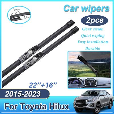 Für Toyota Hilux MK8 TMT UMW 2015 2016 2017 2018 2019 2020 2025 2025 2025 Auto Windschutzscheibe Fenster Scheibenwischer AN110 AN120 AN130 22"+16"