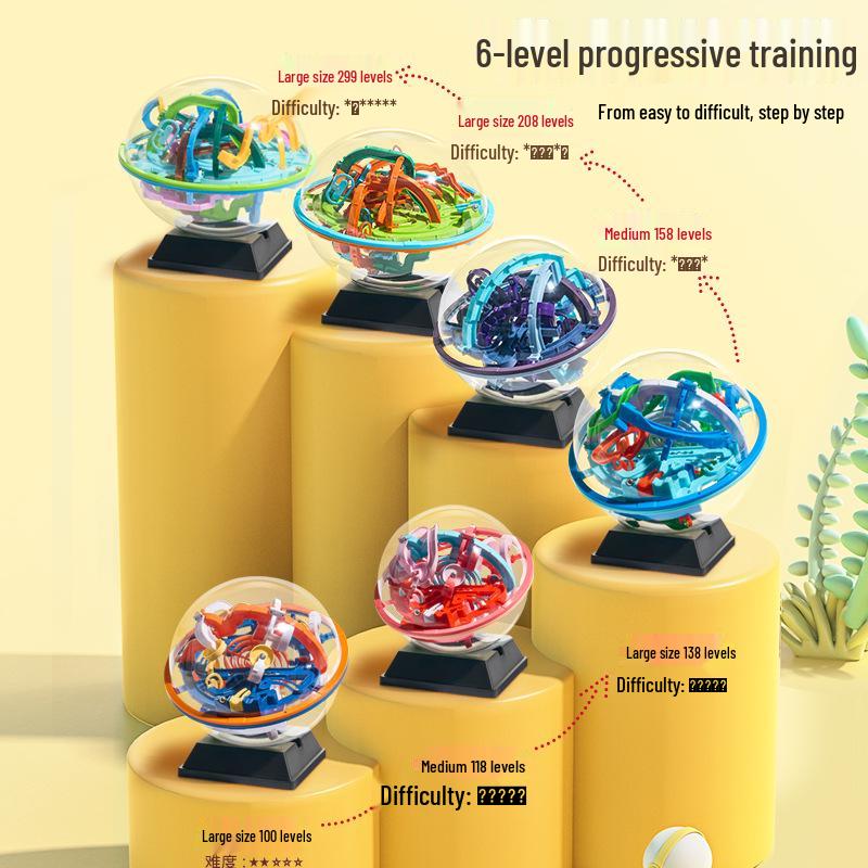 Kids' 3D Maze Ball: Enhance Balance, Concentration & Brain Power