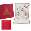 3D Birthday Cake Pop-up Greeting Card with Blessings for Company Employees