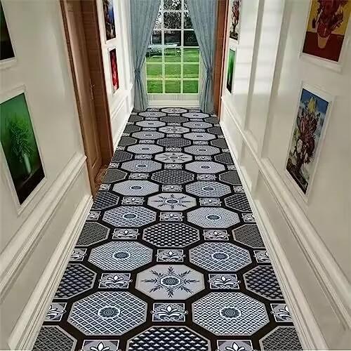 Home Living Room Hallway Persian Style Carpet Hallway Foyer Home Washable Entrance Carpet