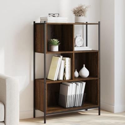Vidaxl Shelf, Brown Oak, 72X28X109 Cm, Wood-Based Material