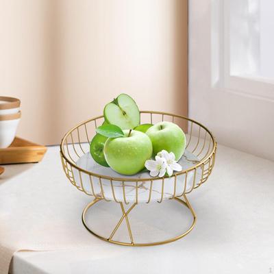 Fruit Basket Vegetable Stand Holder Table Centerpiece Tray Cakes Bowl for Cabinet