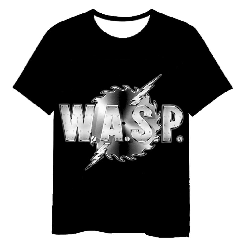 

3D Футболка с принтом рок-группы W.A.S.P, Мужская и женская модная уличная одежда L коричневый