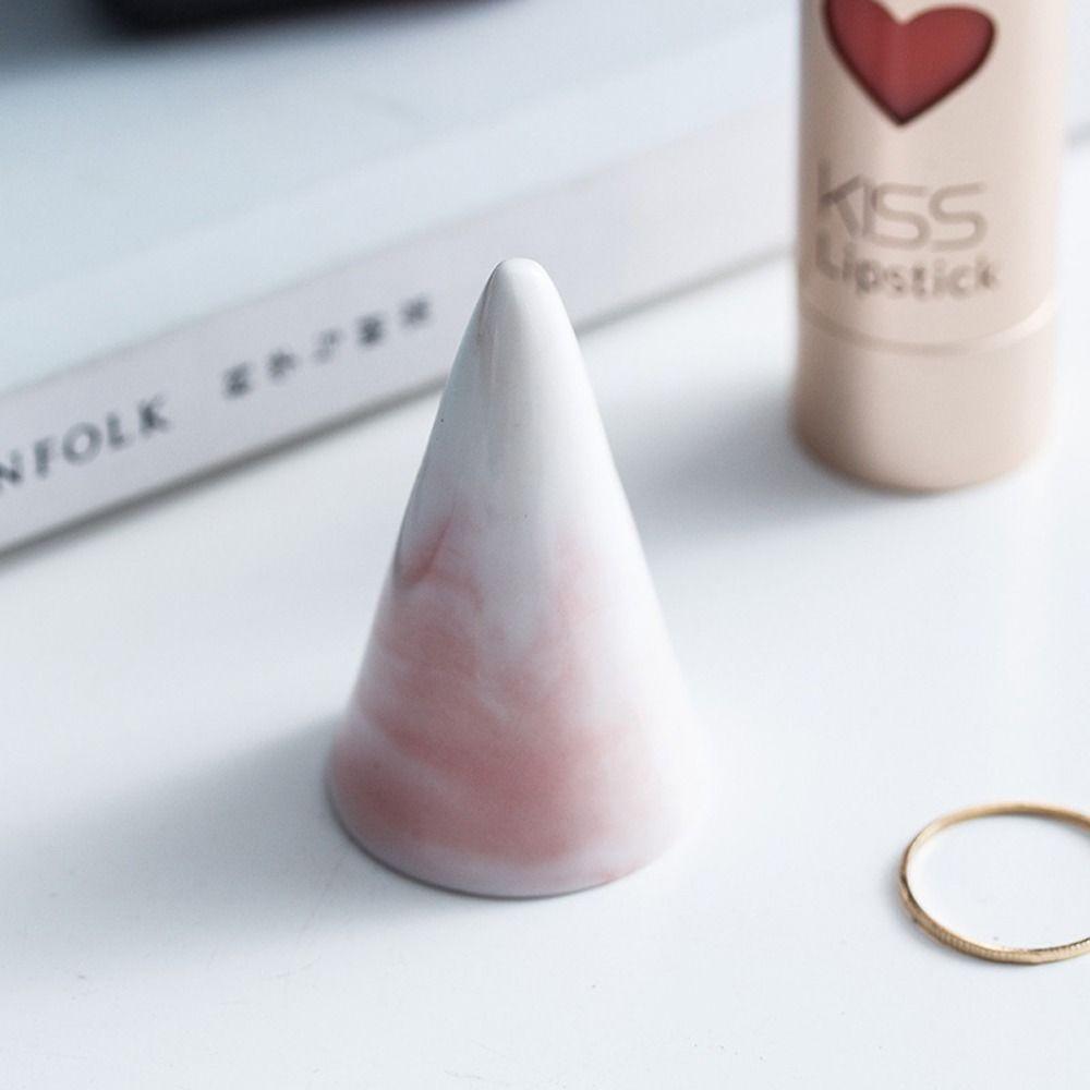 Ceramic Niche Design Ring Storage Rack Finger Ring Holder Jewelry Display Stand Ring Display Stand