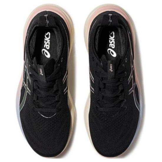 Asics Scarpe da Ginnastica Donna Gel Nimbus 26 Lite-Show Gradiente Nero Rosa 1012B719-001