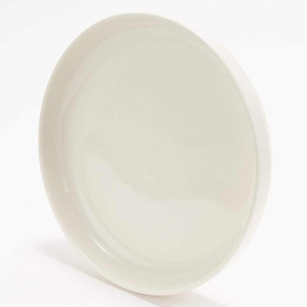 TAMAKI MIKASA Wochenendteller, Weiß, Durchmesser 18cm x Höhe 3cm, Mikrowellen-, Spülmaschinen- und Ofenfest, T-789438