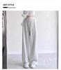 Girls' Wide-Leg Cuffed Pants - Spring/Autumn Casual Long Trousers for Kids