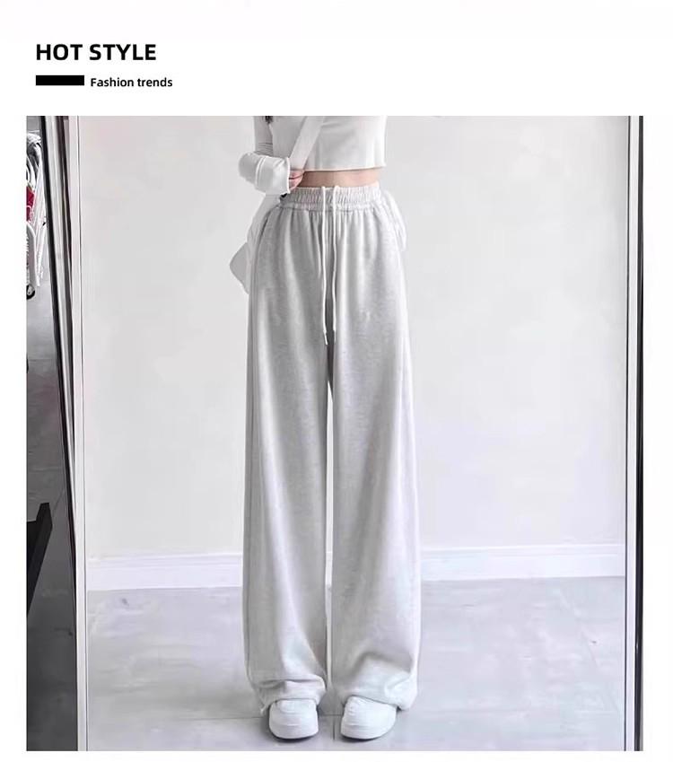 Girls' Wide-Leg Cuffed Pants - Spring/Autumn Casual Long Trousers for Kids