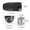 New Carbon Fiber Shifter Lever Head Gear Shift Knob Manual Transmission With Gear Knob Limiter Adapter Car Modification SFN113