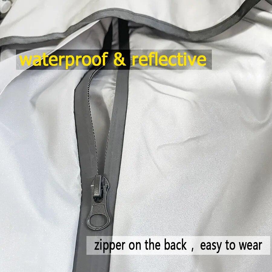 Reflektierender Haustier-Hundeoverall, wasserdichter Regenmantel, Sonnenschutz, Hunde-Outdoor-Kleidung, Jacke für kleine, mittelgroße und große Hunde