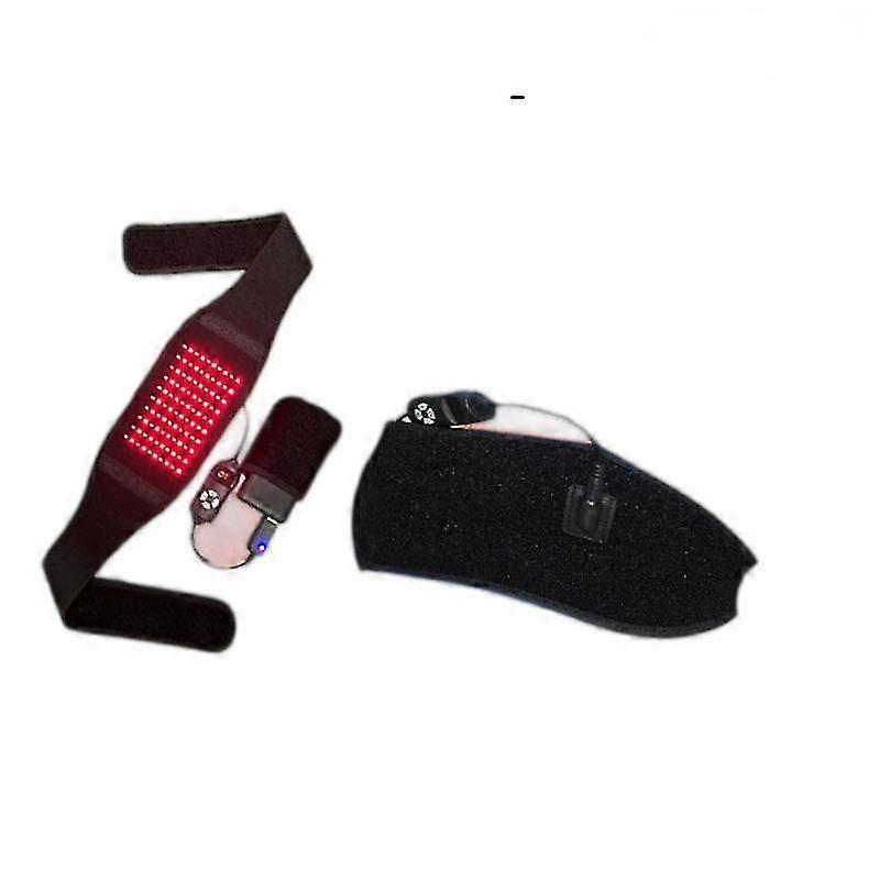 LED Infrared Red Light Therapy Heating Massage Waist Belt For Body Pain Relief