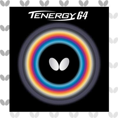 Butterfly Tischtennisbelag Tenergy 64 Back Soft Tension 05820 Schwarz Extra Dick (Rotieren)