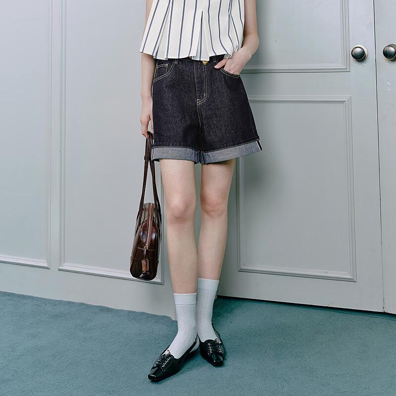 Женские повседневные джинсовые шорты с высокой талией L