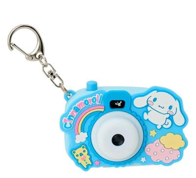 Sanrio Cinnamoroll Kameraförmiger Licht- und Sichtschlüsselanhänger ( Miniaturspielzeug ) Japan NEU Sanrio Charaktere