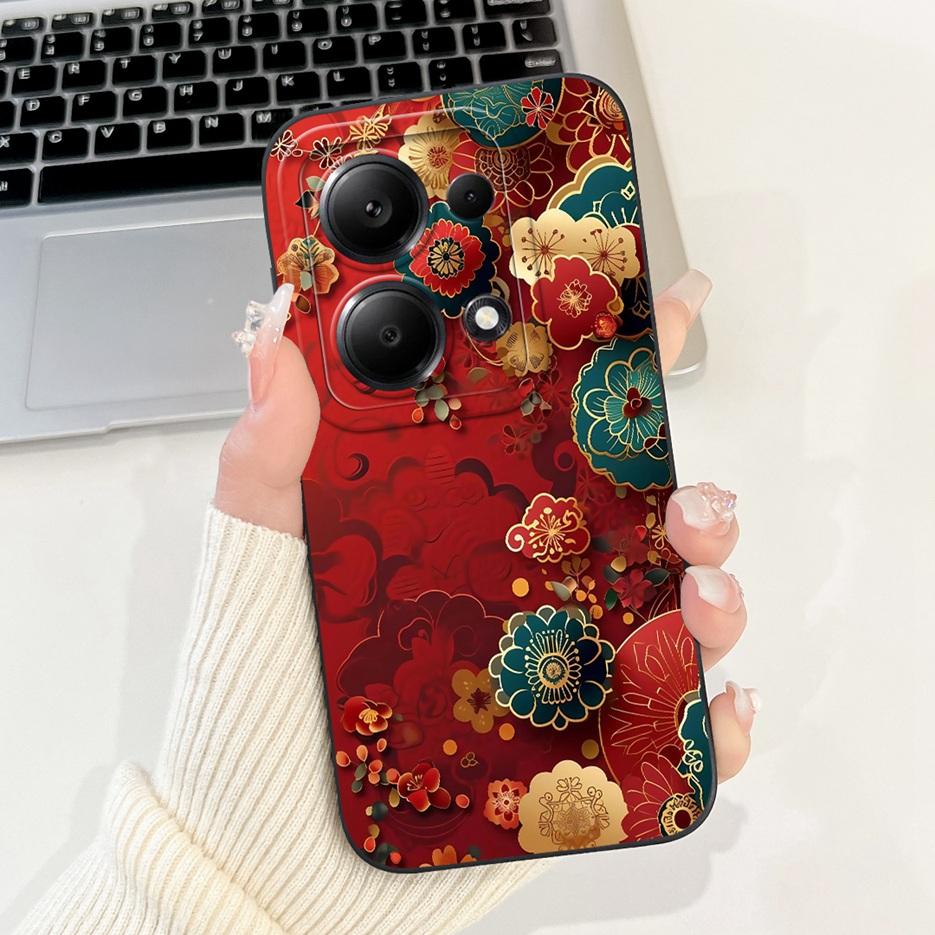 For Xiaomi Redmi Note 13 4G Case Note13 Pro Cute Fashion Candy Painted Cover Soft TPU Phone Case For Redmi Note 13 Pro Plus Bags