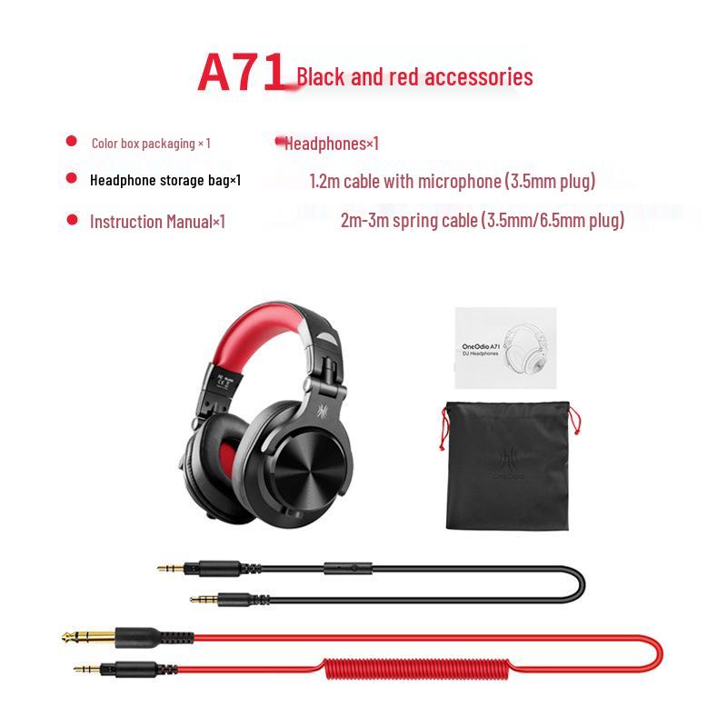 

OneOdio DJ Monitoring Over-Ear Wired Headphones with Microphone and Mixer for Studio Recording