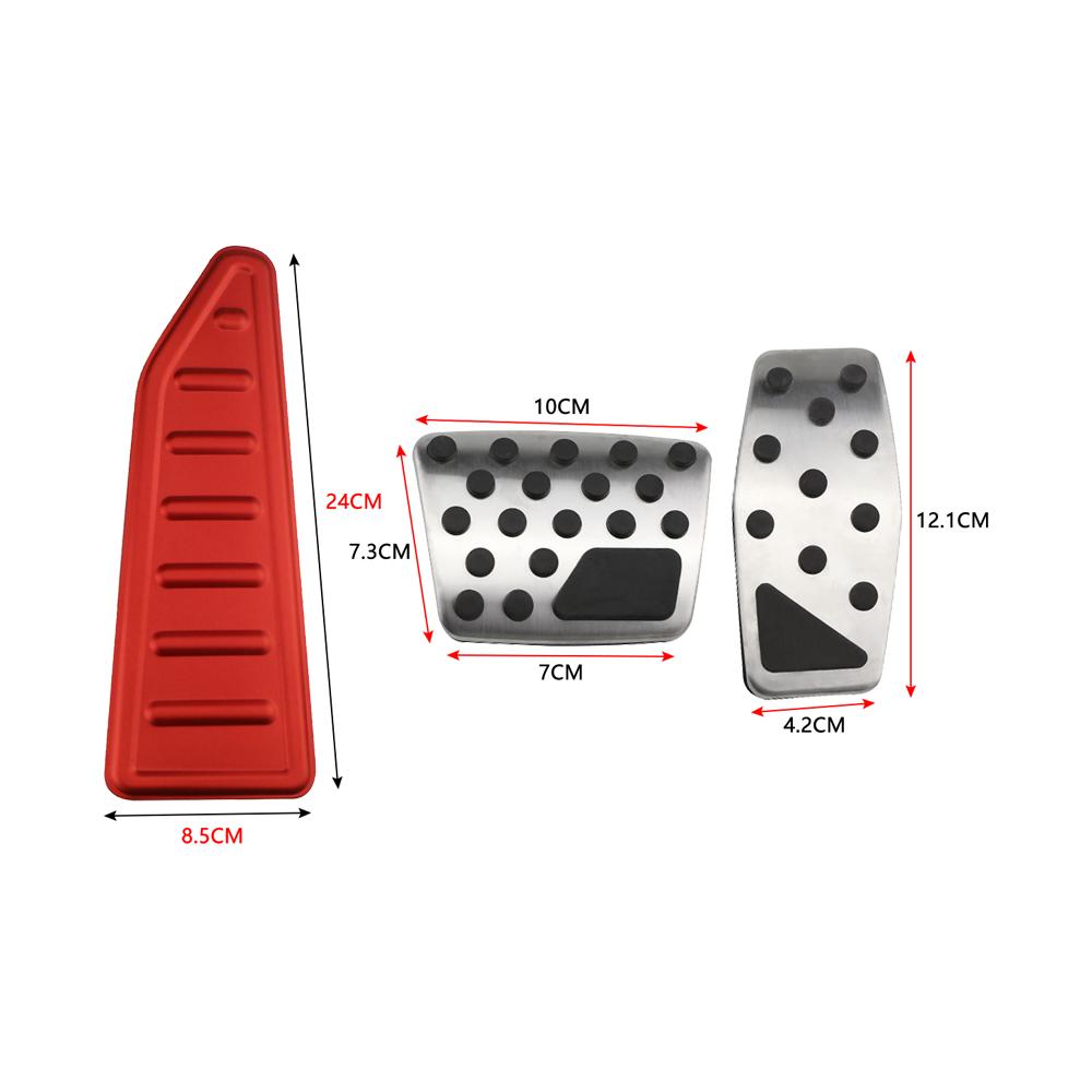 Car Pedals Accelerator Gas Brake Foot Rest Pedal Protective Cover for Jeep Renegade 2014 - 2025 LHD Parts Interior Accessories
