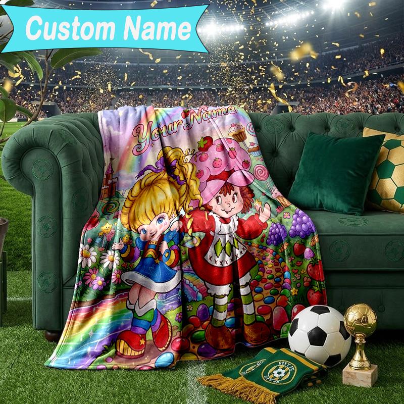 Custom Name Blanket Rainbow Adventure Blanket Bedding Blanket for Travel, Camping, Living Rooms, Offices, Sofas, Fan Christmas gift