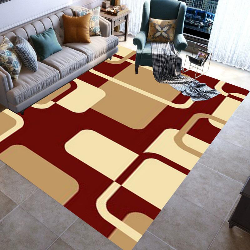 Geometric Modern Rugs Area Carpet Non-slip Floor Mat Door Family Bedroom Carpet Indoor Children's Play Throwing Yoga Mats