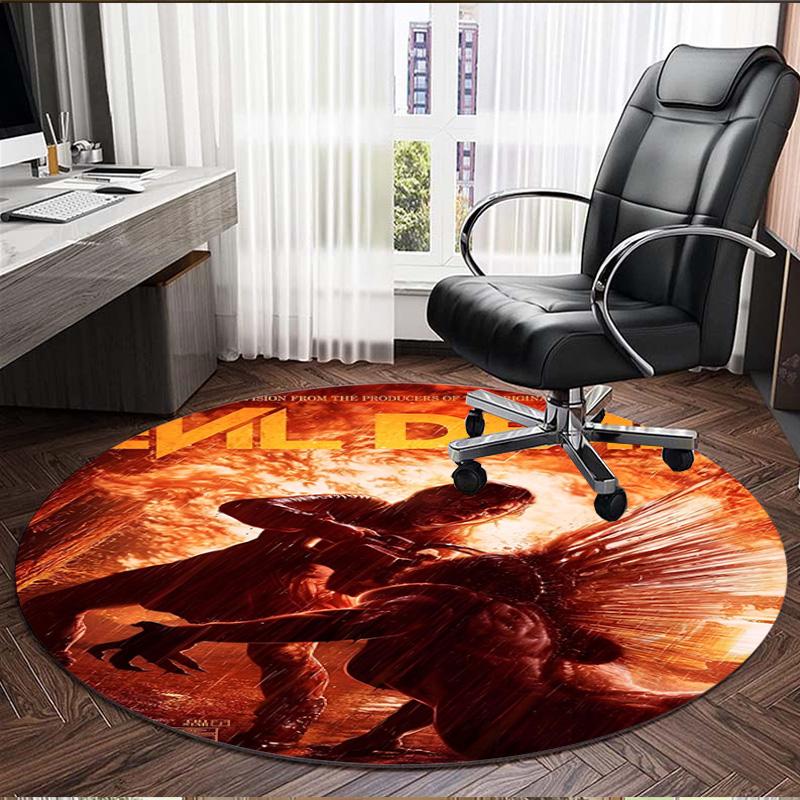 The Evil Dead Print Round Rug, Washable Floor Carpet, For Entryway Dorm Laundry Room Office Study, Home Decor Birthday Christmas Gift