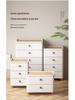 Multi-Layer Movable Storage Cabinet with Wood Lid & High-Value Design for Living Room