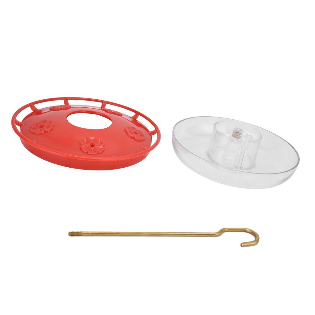 CourtyardShaped Bird Feeder Transparent Hanging Bird Water Feeder for Garden Terrace(Red )