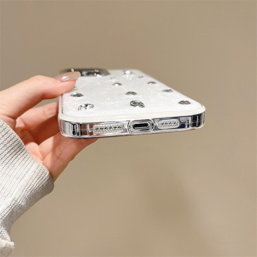 Luxury Sparkle 3D Rhinestone Glitter Phone Case for iPhone 16 15 14 13 12 11 Metal Camera Protection Shockproof & Scratch-Resistant Cover