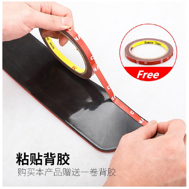 4Pcs Universal Rubber Car Door Scuff Sill Cover Panel Step Protector Bumper Corner Protector 1Pc Rubber Car Accessories Rear Guard Bumper Scratch Prot