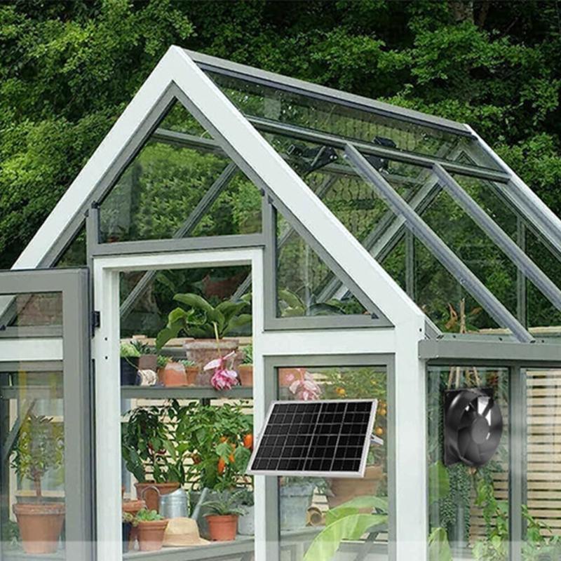 Hoher Luftdurchsatz 12V Inline-Rohrventilator für Hauslüftung Solarbetrieben 5,5x2,1mm Buchsenanschlüsse Stabiler ABS-Kunststoff