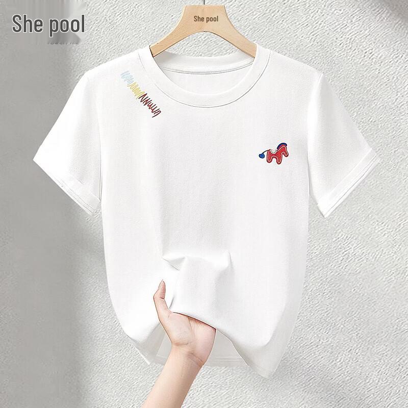 Shechi Women s Embroidered Slim Fit T-shirt S