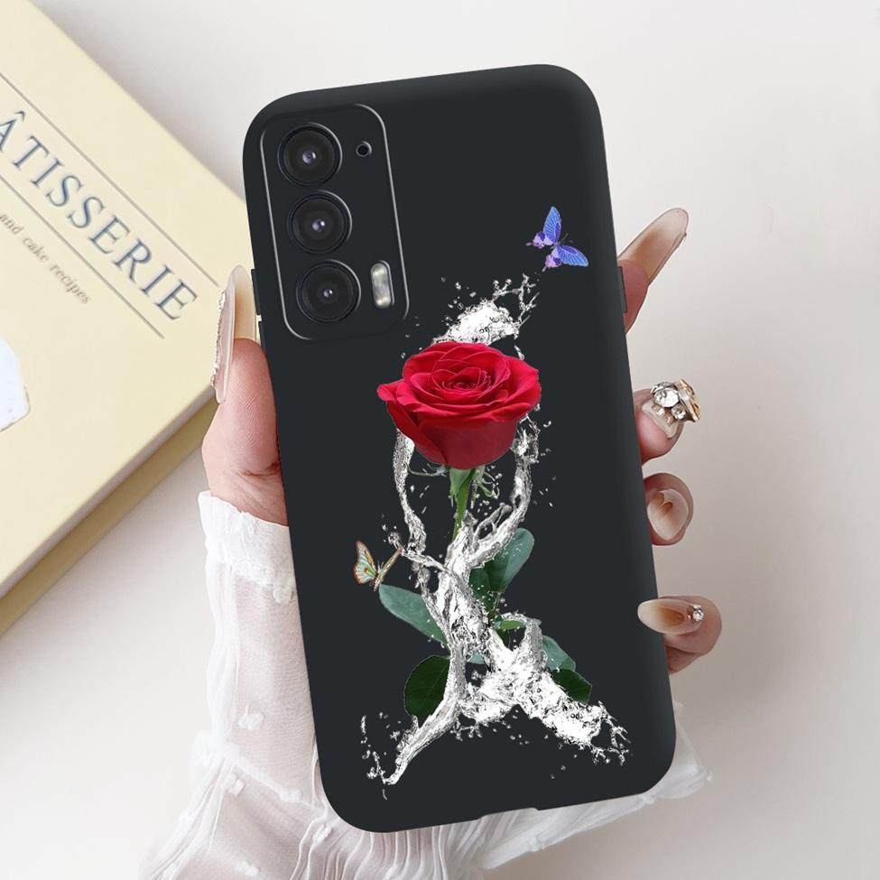 For Edge 20 20Pro 20Lite Phone Cover For Motorola Edge 20 Pro Case Silicone Luxury Fashion Love Cute Cat Girl Funny Cool Painted