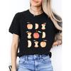 Watercolor Apple Graphic Tee Oversized Short Sleeve Fresh And Artistic Casual Top