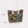 Bohemian Geometric Pattern Tote Bag Fashion Casual Large Capacity Daily Ladies Shoulder Handbag