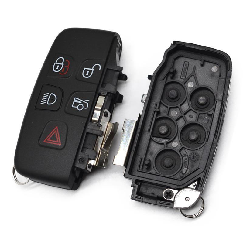 Car Key Shell 5Buttons for Jaguar XJ XF XE F Land Rover Range Rover Sport Evoque Vogue KOBJTF10A Remote Key Case Blank